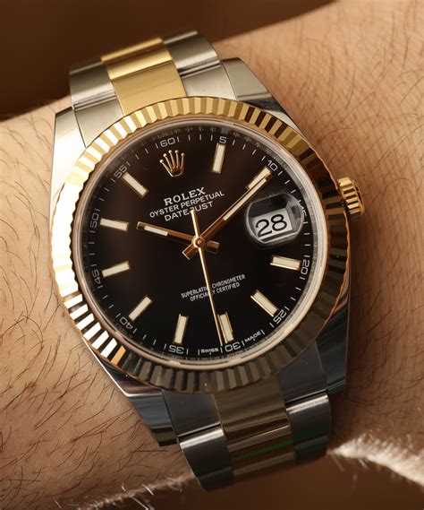 rolex day datejust two tone